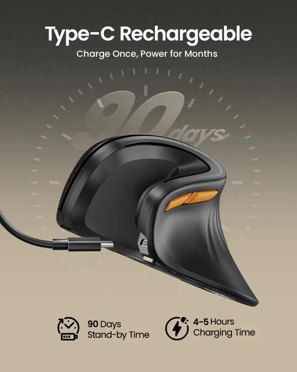 Bluetooth Ergonomic Vertical Mouse