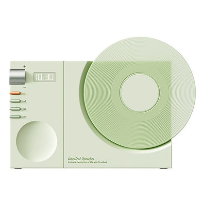 Time Bluetooth Speaker Desktop Retro Clock Speaker Subwoofer Film Rotatable