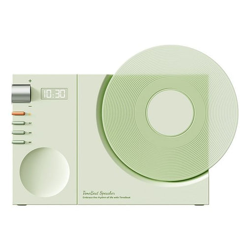 Time Bluetooth Speaker Desktop Retro Clock Speaker Subwoofer Film Rotatable